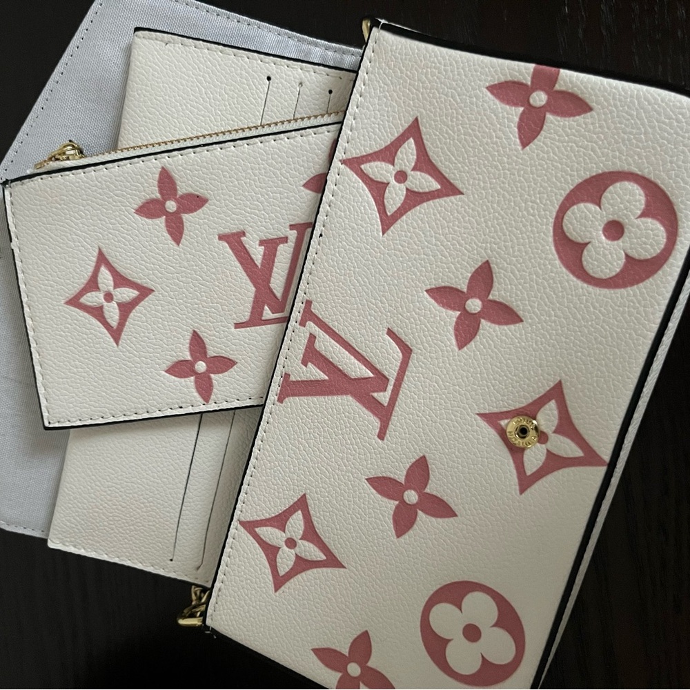 Louis Vuitton White and Pink Monogram Crossbody Bag - Picture 5 of 6
